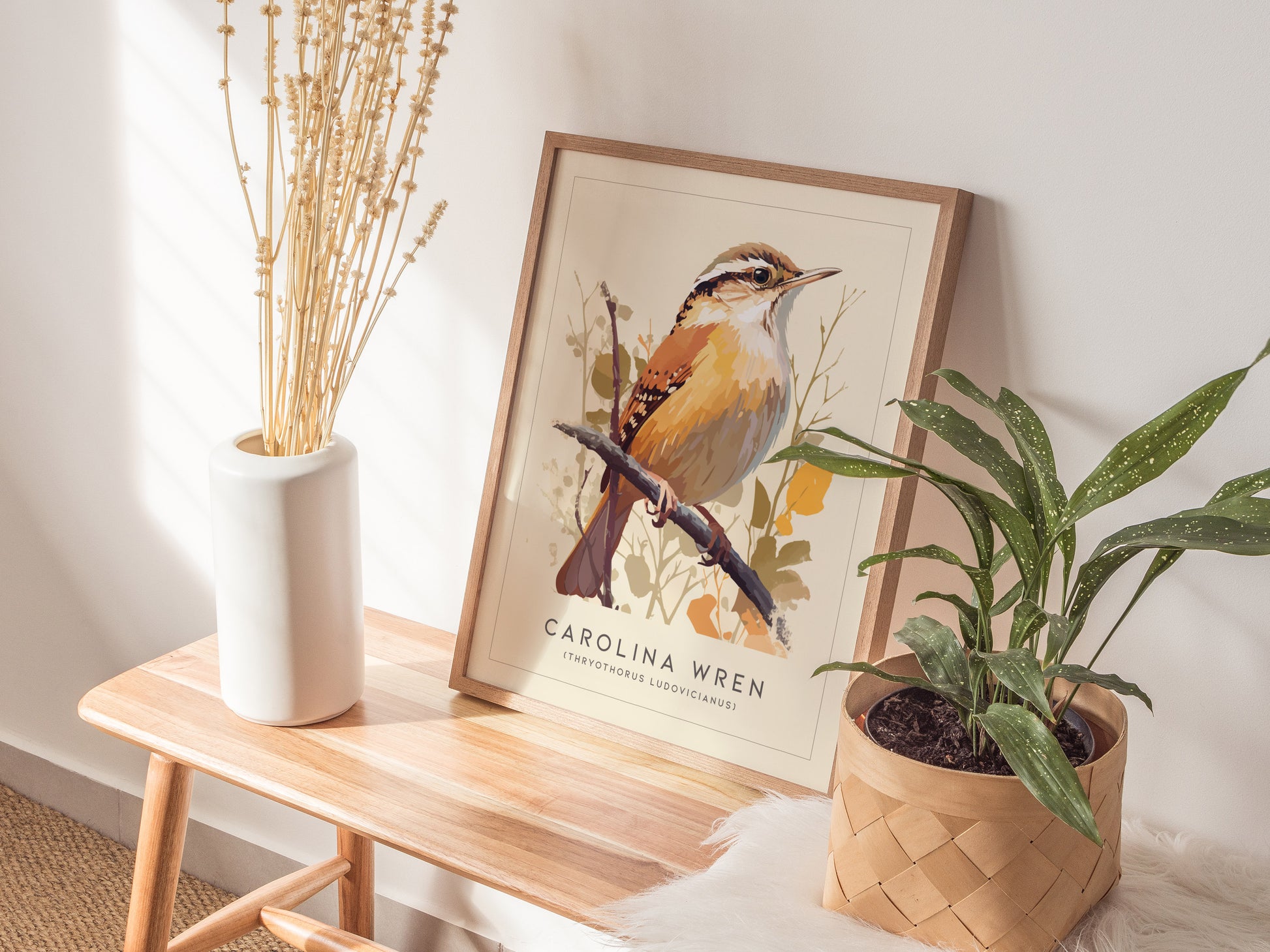 Carolina Wren Audubon Print | Bird Lover Wall Art | Framed or Unframed