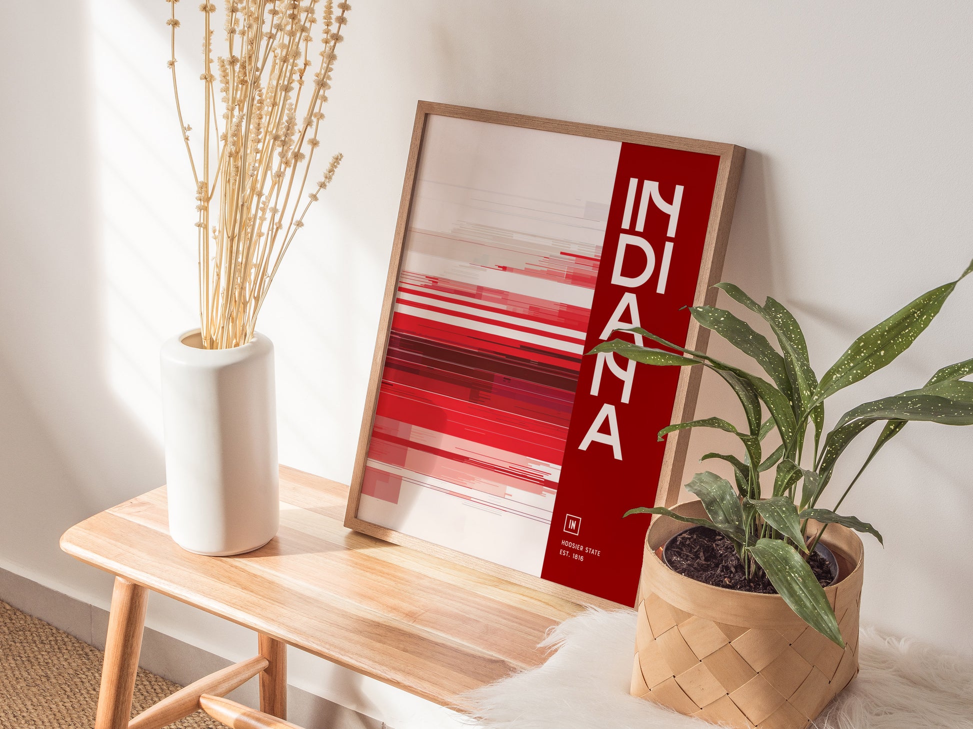 Indiana Poster | The Hoosier State Wall Art