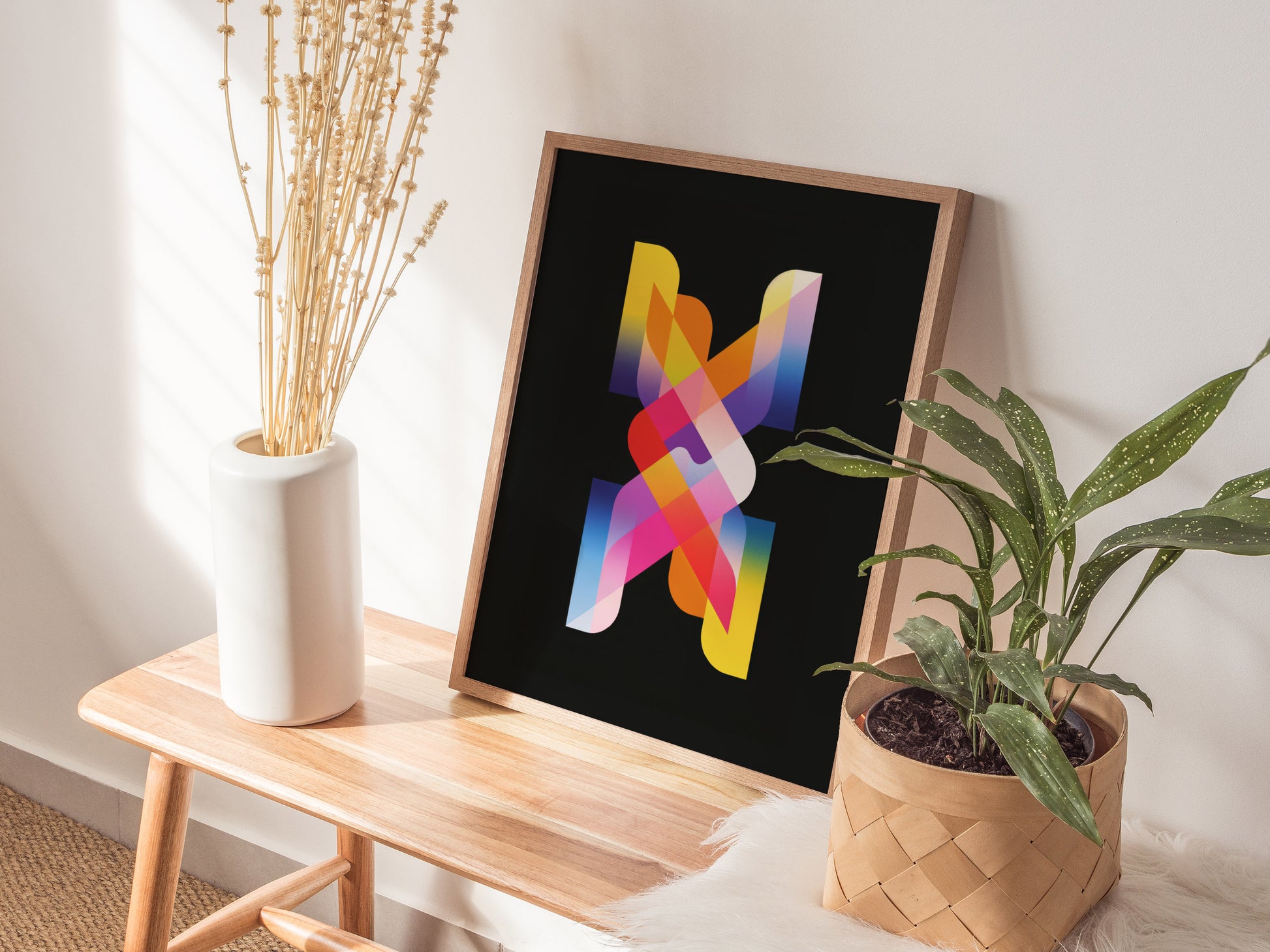 Lite-Brite Style Poster | Retro 80s Peg Light Wall Art