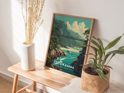 Tsitsikamma National Park Poster | South Africa Coastal Wall Art