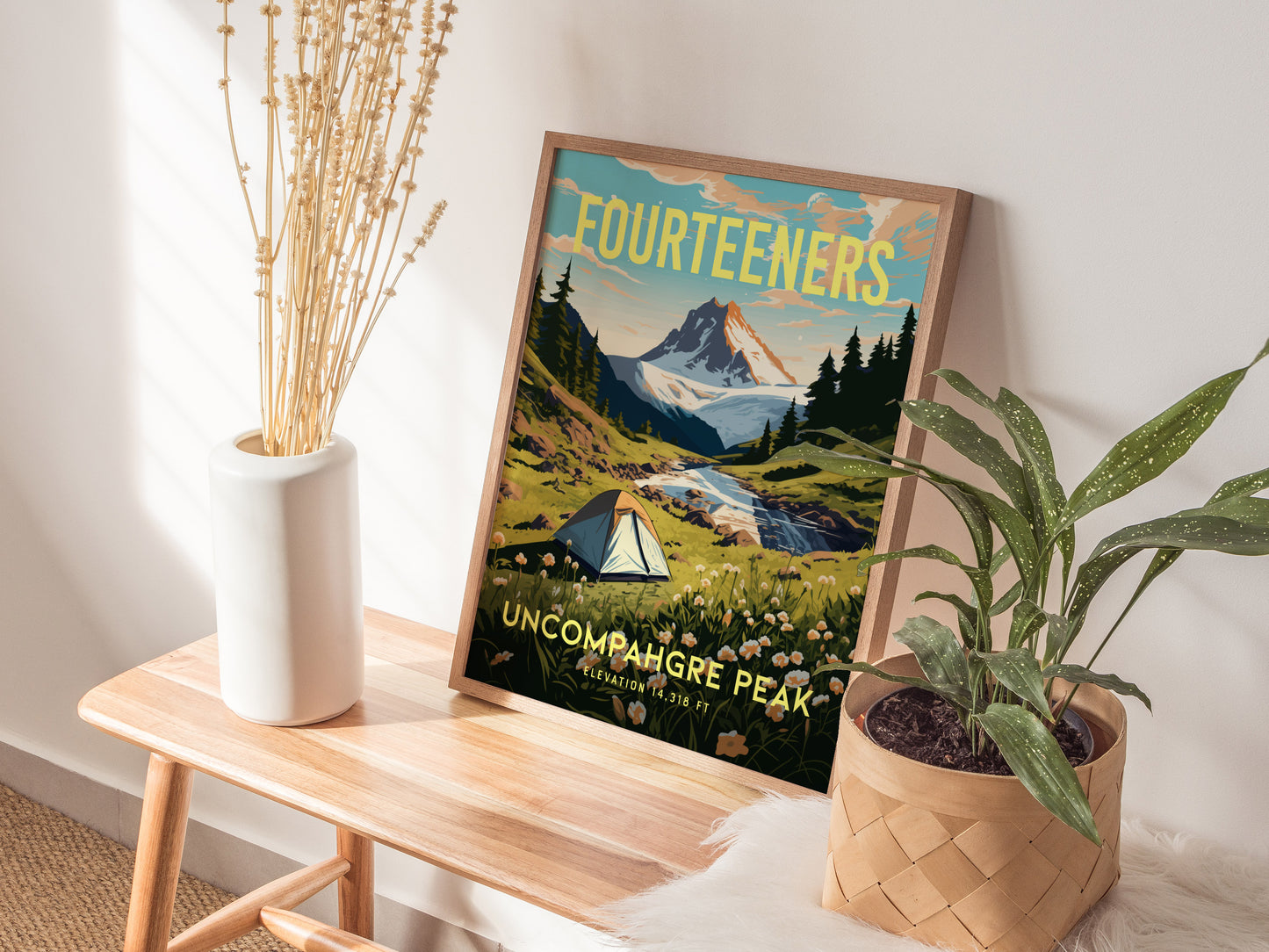 Uncompahgre Peak Poster | Colorado Fourteener Framed Wall Art