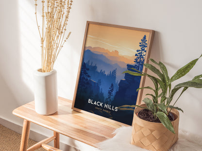 Black Hills Travel Print | South Dakota Nature Wall Art | Framed or Unframed