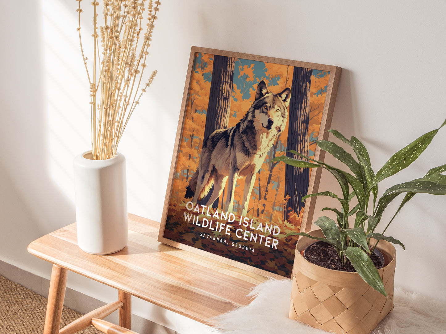 Oatland Island Wildlife Center Poster | Savannah Georgia Nature Wall Art Print