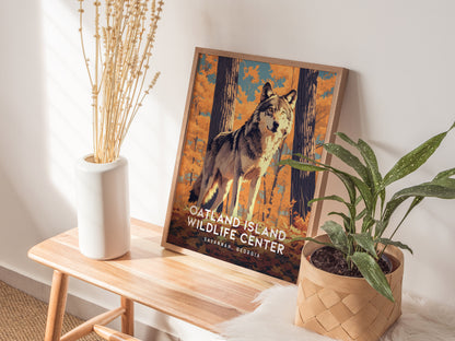 Oatland Island Wildlife Center Poster | Savannah Georgia Nature Wall Art Print