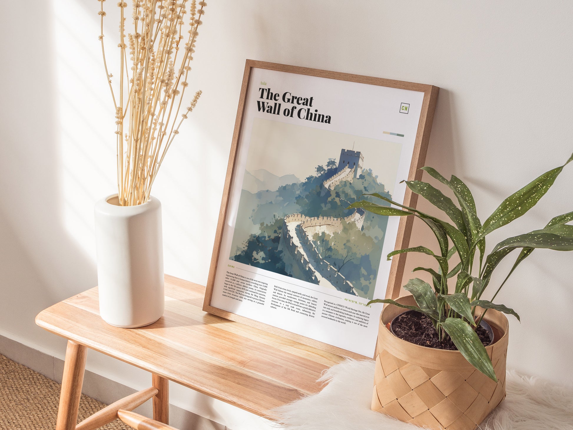 The Great Wall of China Poster | World Heritage Architecture Landmark Wall Art