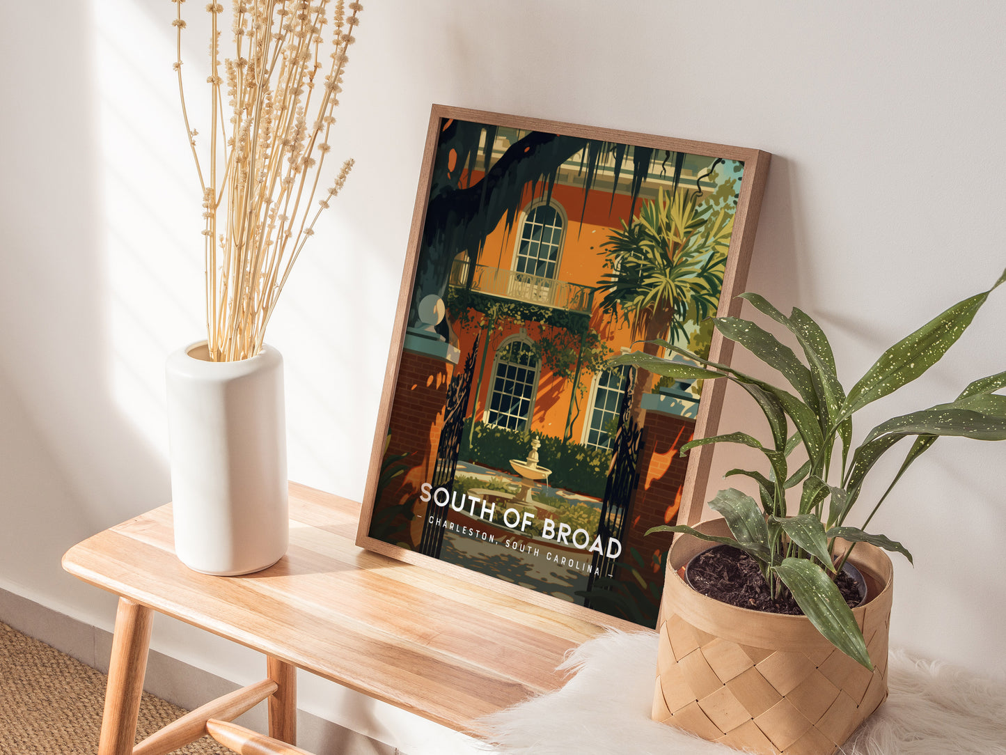 South of Broad Charleston Poster | Historic SC Neighborhood Wall Art