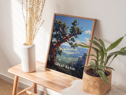 Great Basin National Park Poster | Nevada Hiker Wall Art