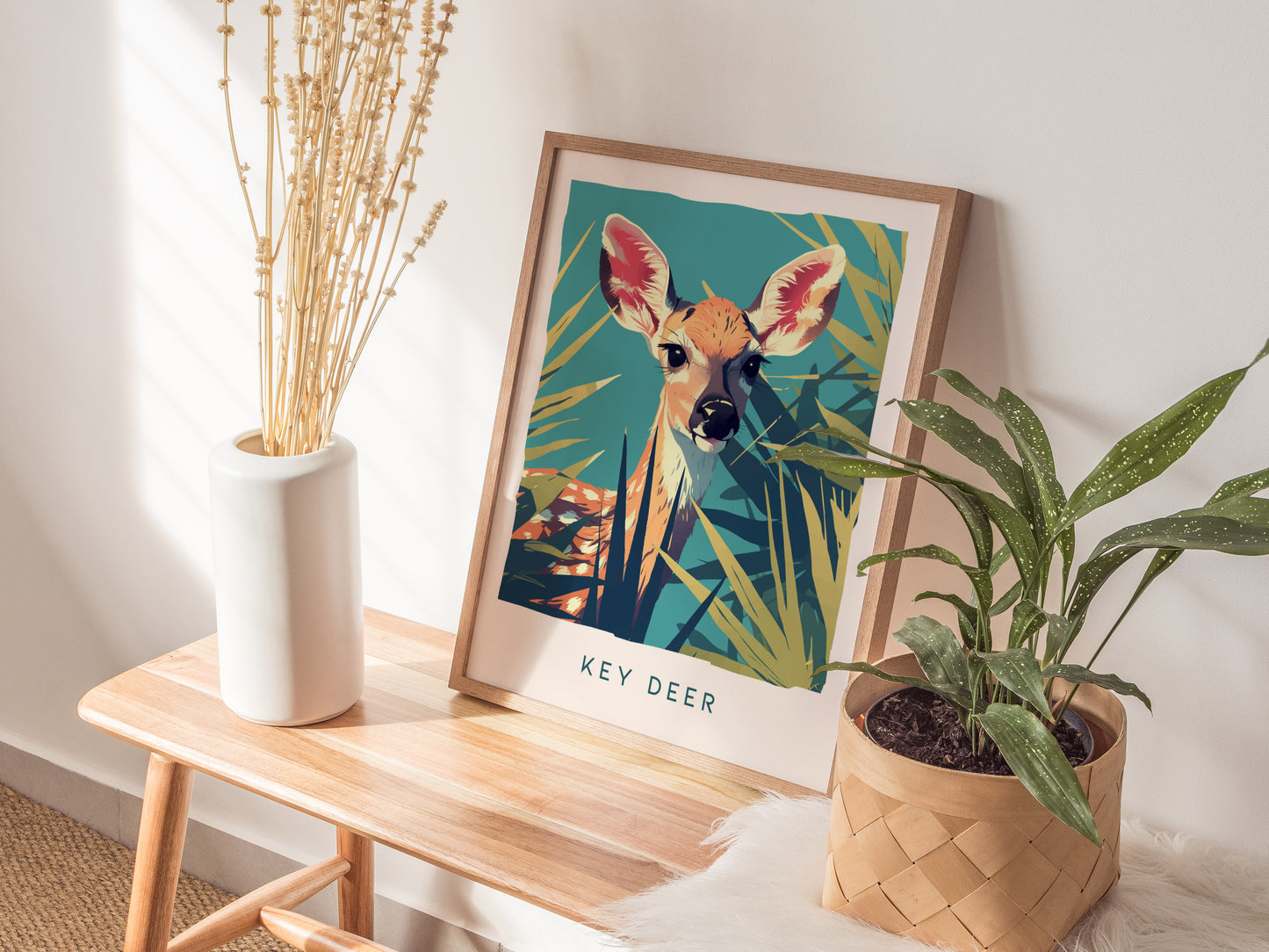 Key Deer Poster | Florida Keys Wildlife Wall Art