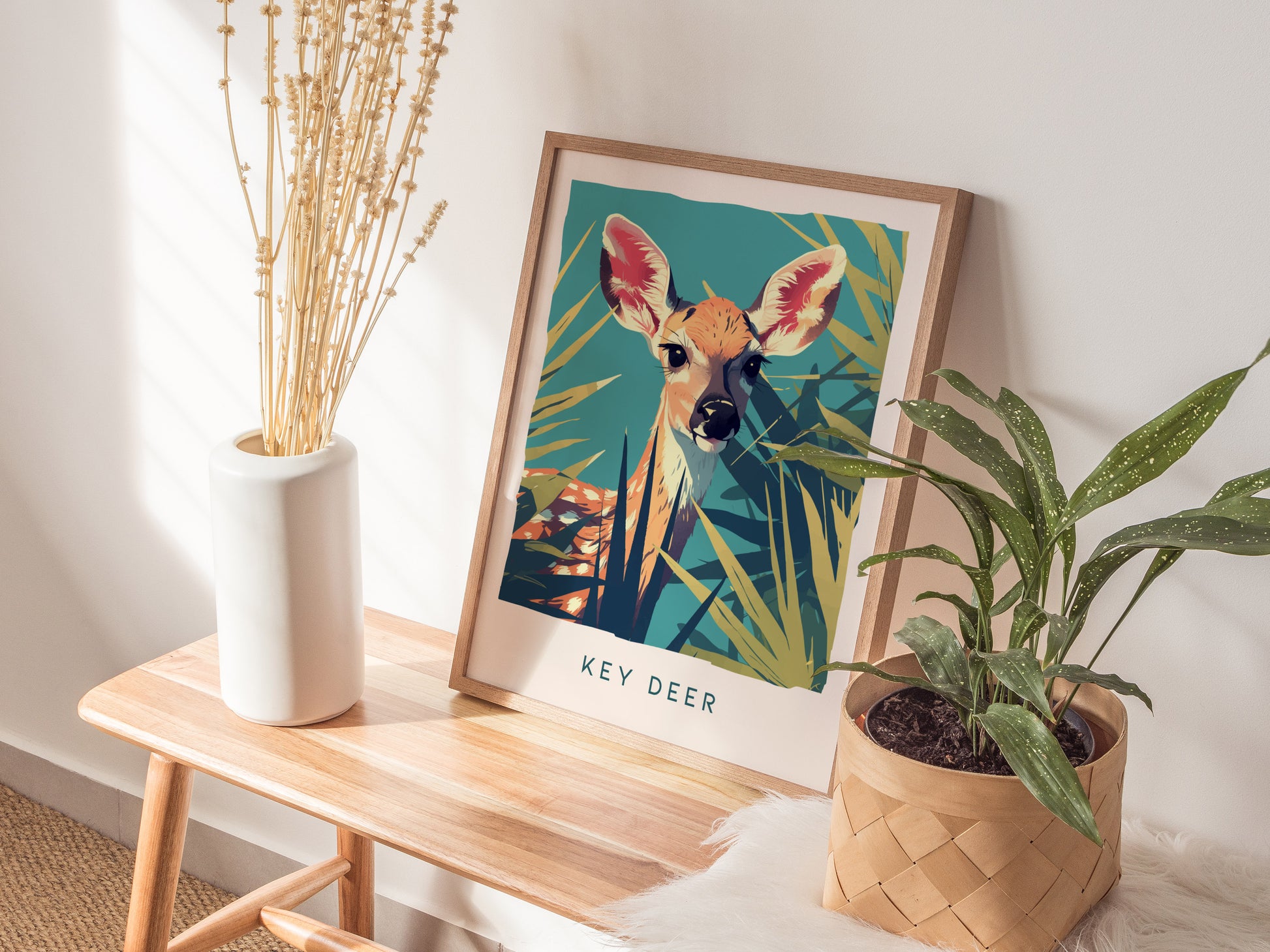 Key Deer Poster | Florida Keys Wildlife Wall Art