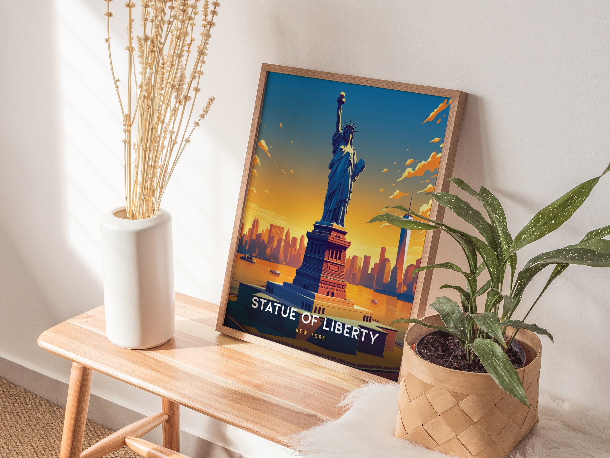 Statue of Liberty Poster | NYC Freedom Symbol American History Gift