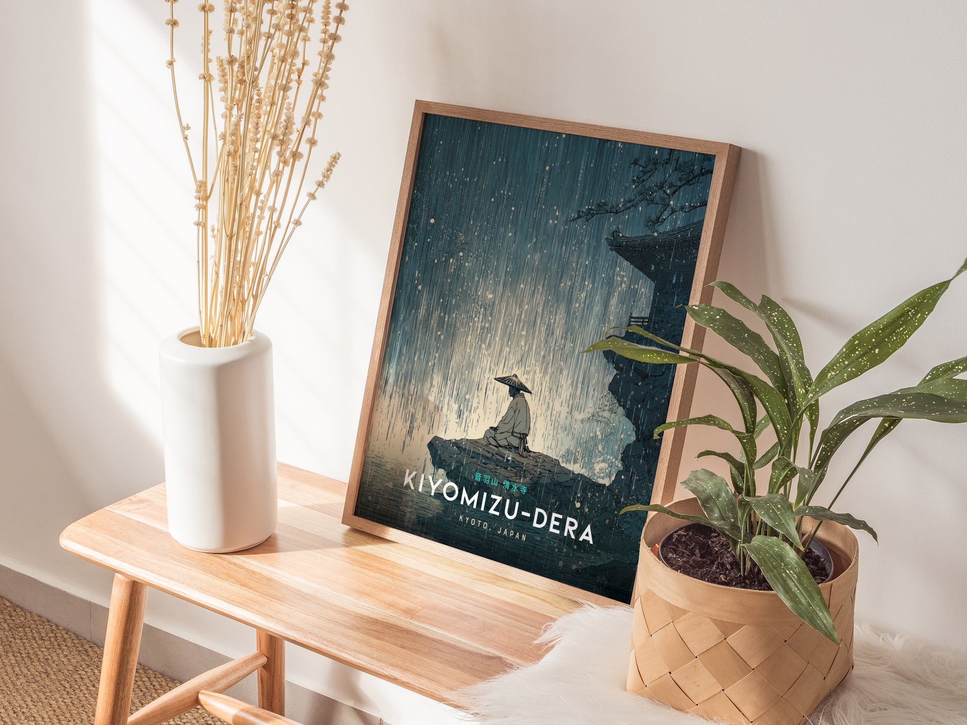 Kyoto Temple Poster | Kiyomizu-dera Japan Wall Art