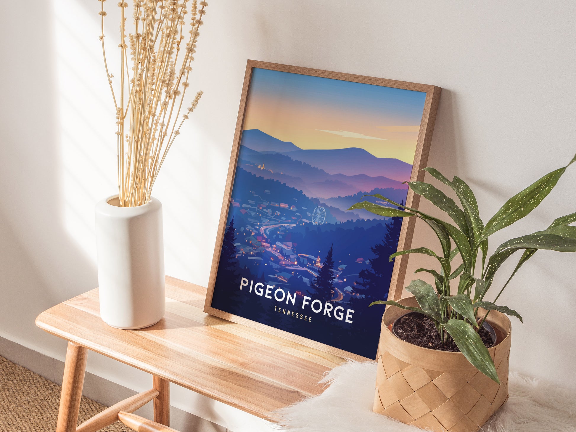 Pigeon Forge Tennessee Poster | Smoky Mountains Wall Art Print
