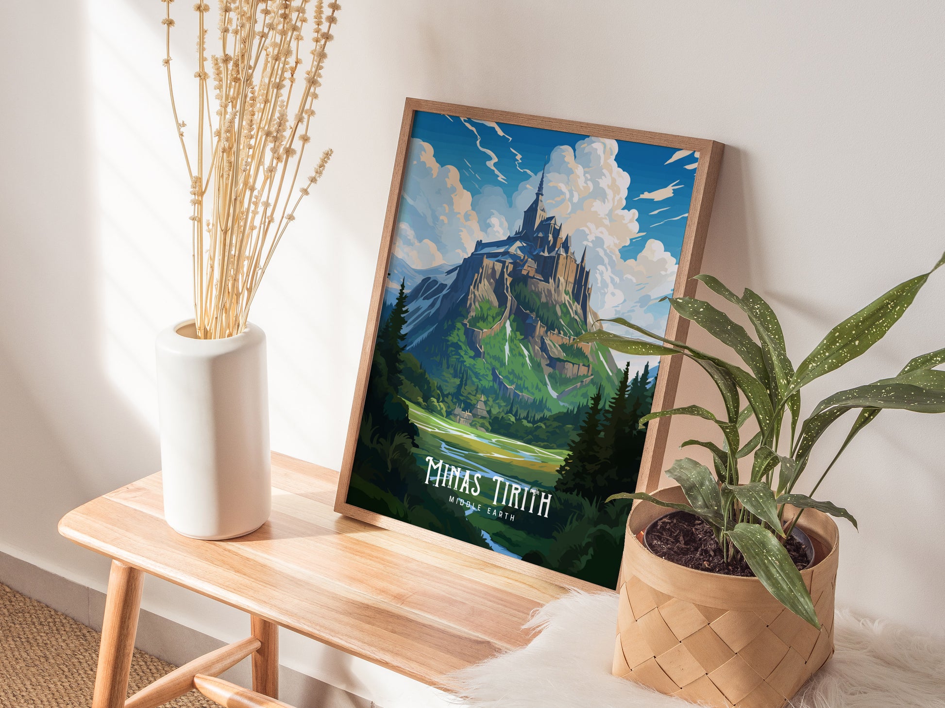 Minas Tirith Poster | Lord of the Rings Fan Art