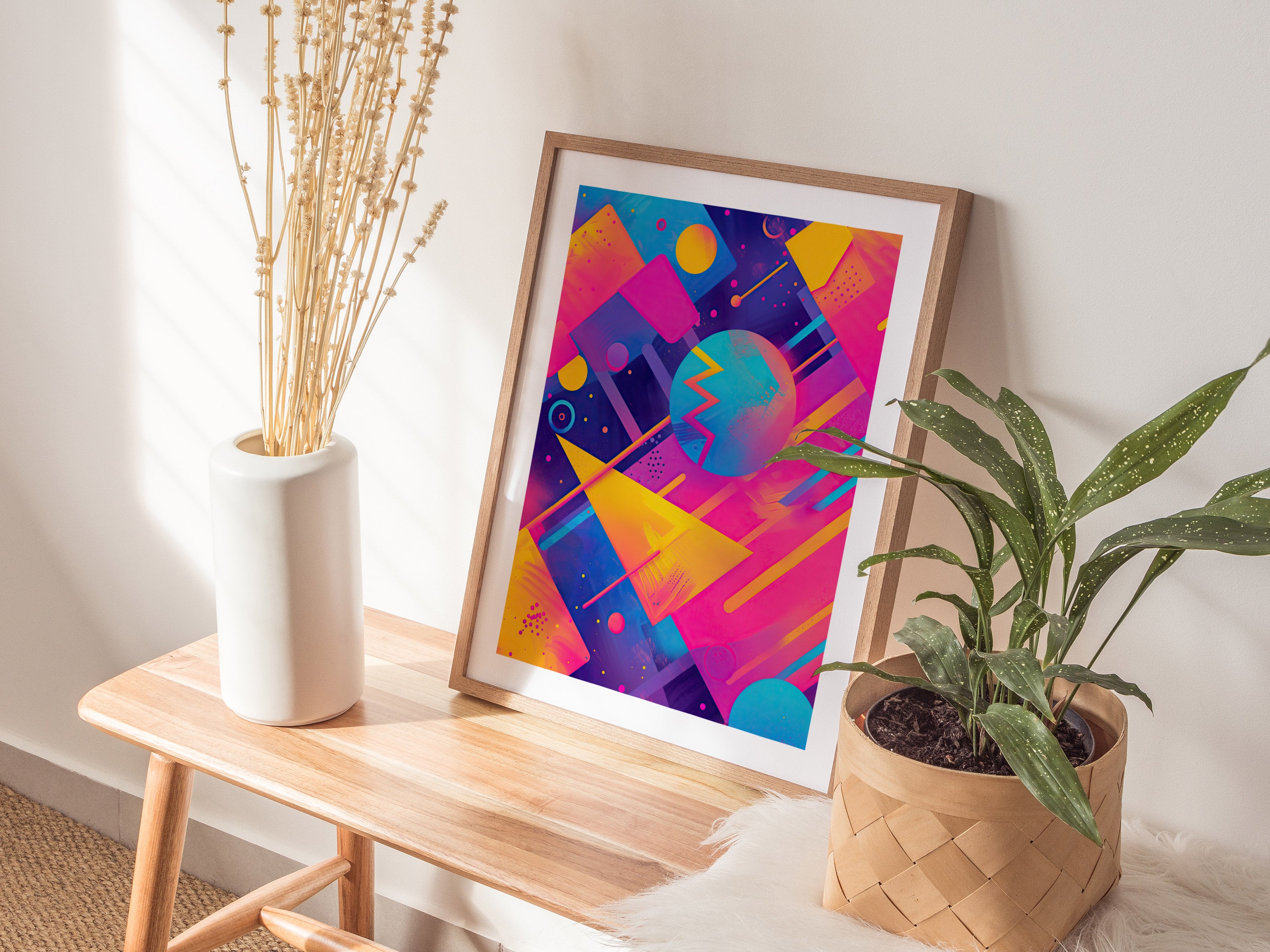 Retrowave Poster | 80s Synthwave Neon Art | 90s Aesthetic