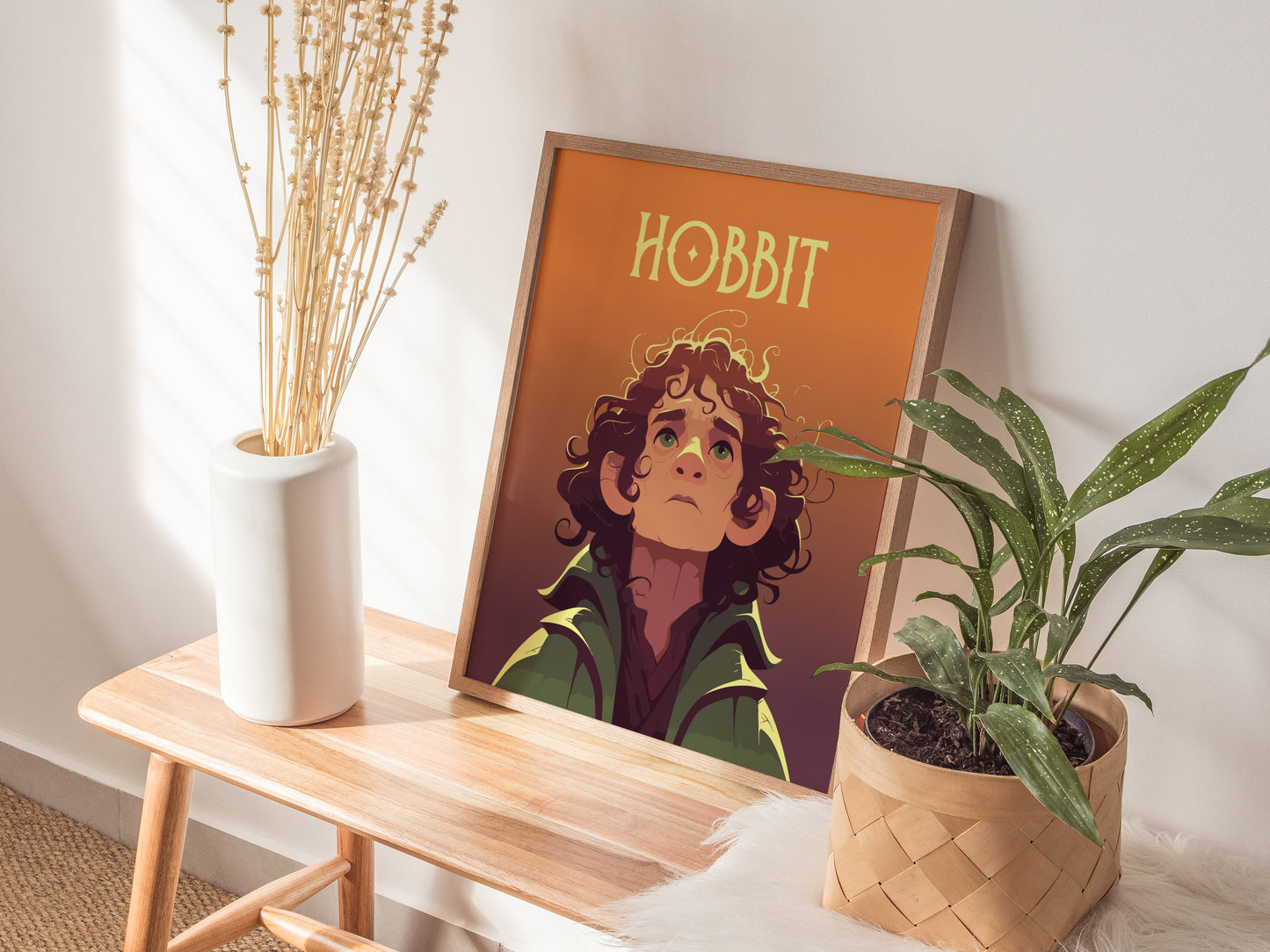 Hobbit Inspired Portrait Poster | Fantasy Character Wall Art