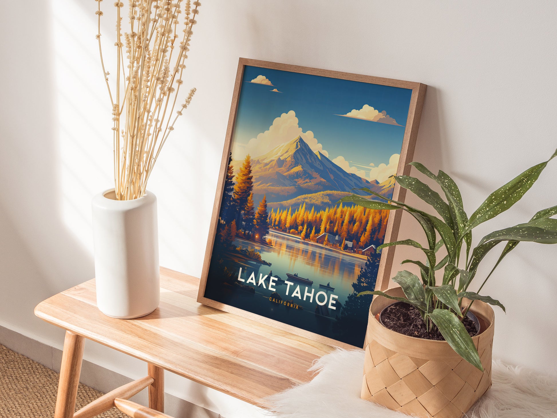 Lake Tahoe Poster | Sierra Nevada Alpine Lake Wall Art