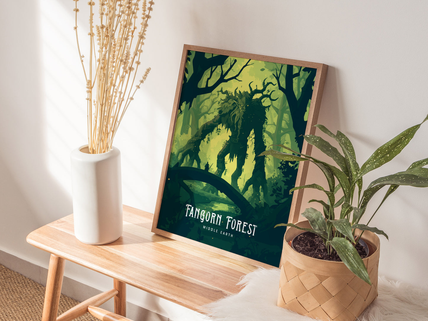 Fangorn Forest Poster | Lord of the Rings Fantasy Wall Art | Framed or Unframed