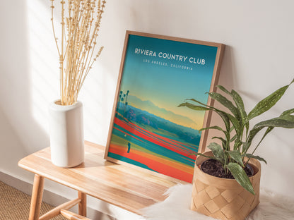 Riviera Country Club, Los Angeles, California Poster | Iconic Links & Fairway Beauty Wall Art — styled in a modern interior