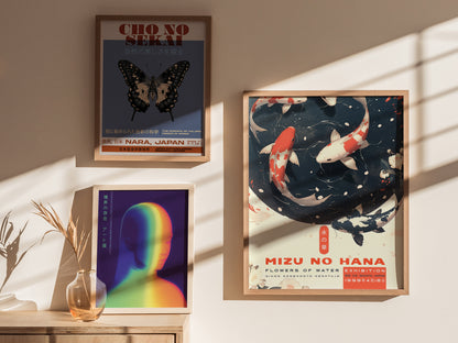 Japanese Koi Fish Poster | Mizu no Hana Zen Wall Art