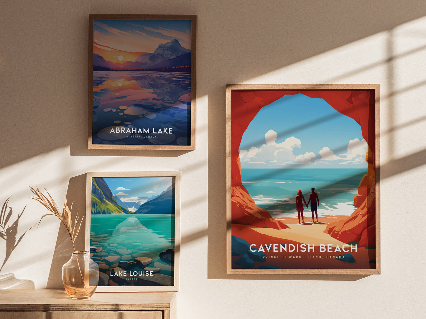Cavendish Beach Poster | Prince Edward Island Canada Coastal Wall Art | Framed or Unframed