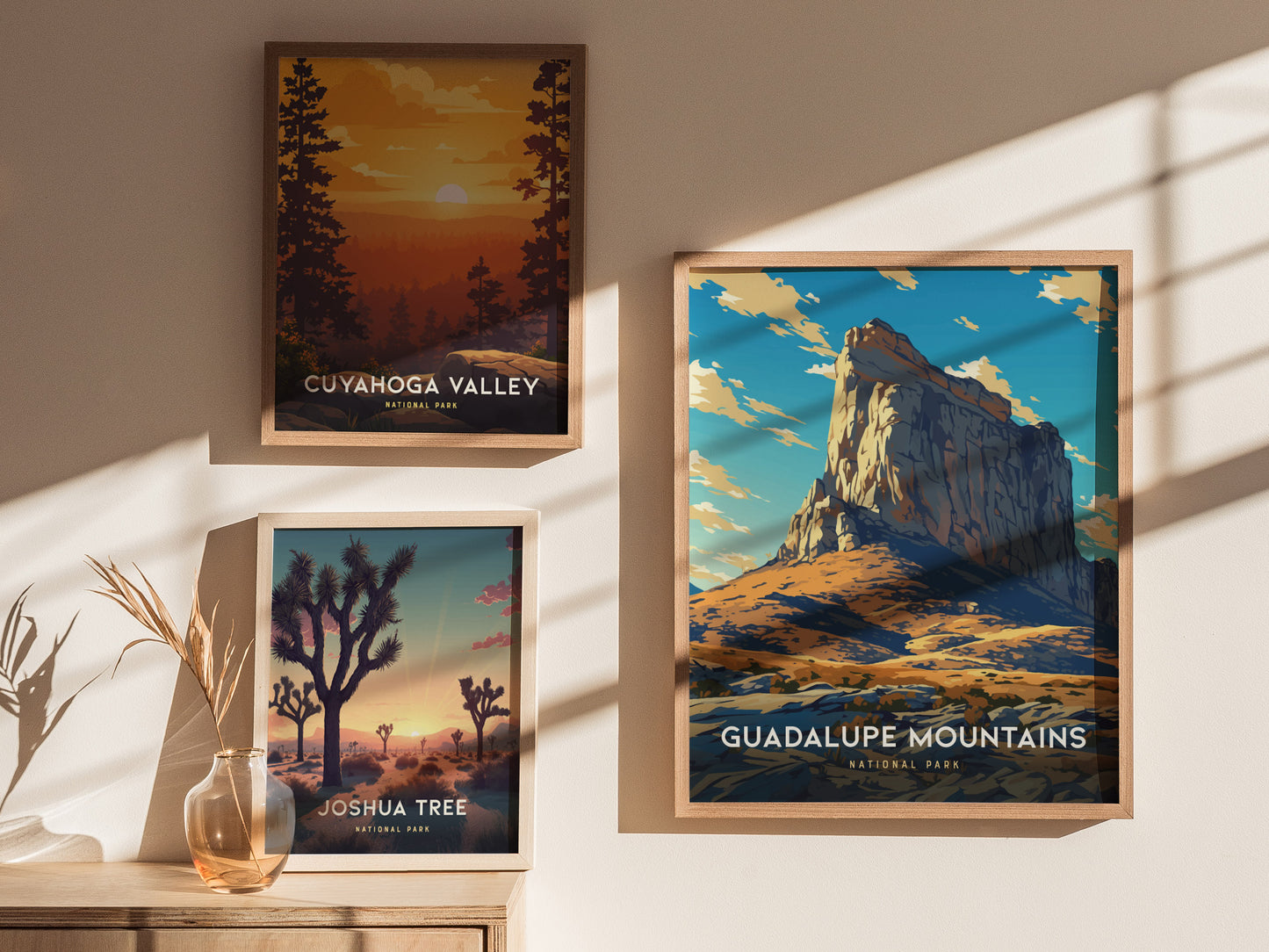 Guadalupe Mountains Poster | Texas National Park Landscape Wall Art