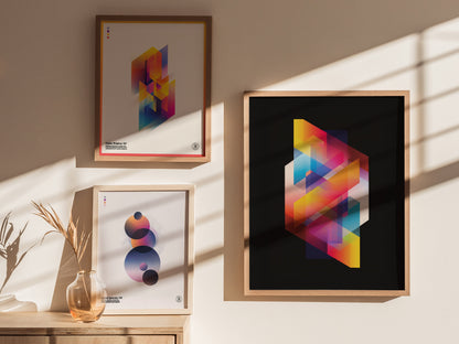 Neon Light Art Print | Ethereal Retro 80s Glow Poster