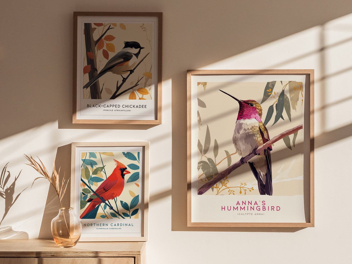 Annas Hummingbird Bird Poster | Vintage Audubon Print Wildlife Wall Art | Framed or Unframed