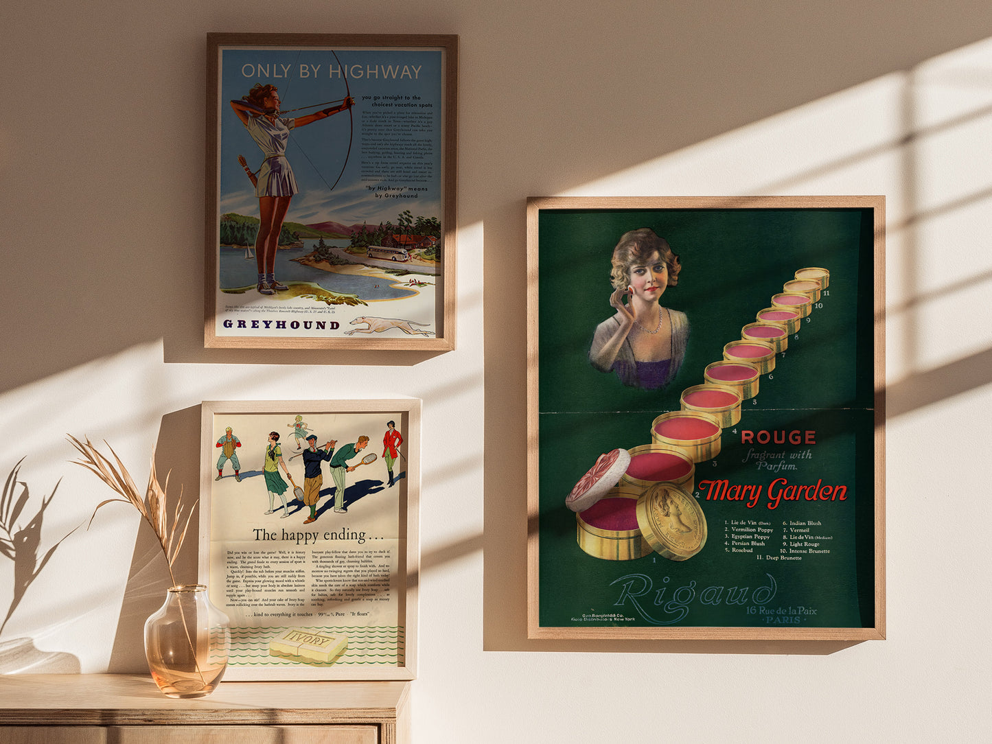 Vintage Beauty Poster | 1920s French Makeup Art | Framed or Unframed