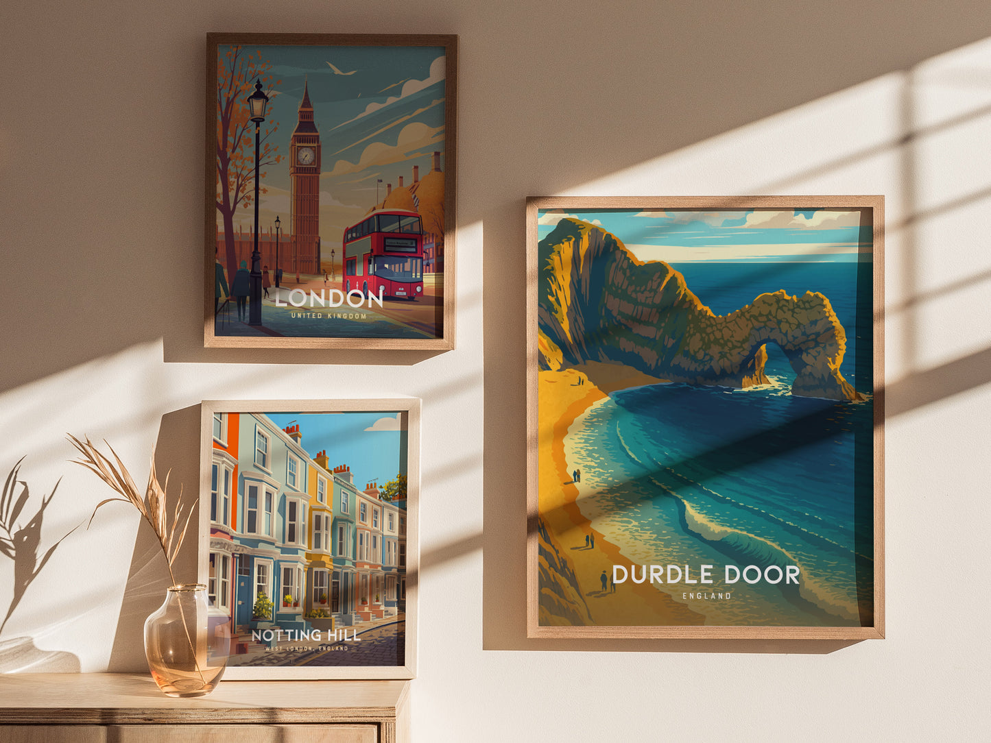 Durdle Door England Poster | Jurassic Coast Sea Arch Wall Art | Framed or Unframed