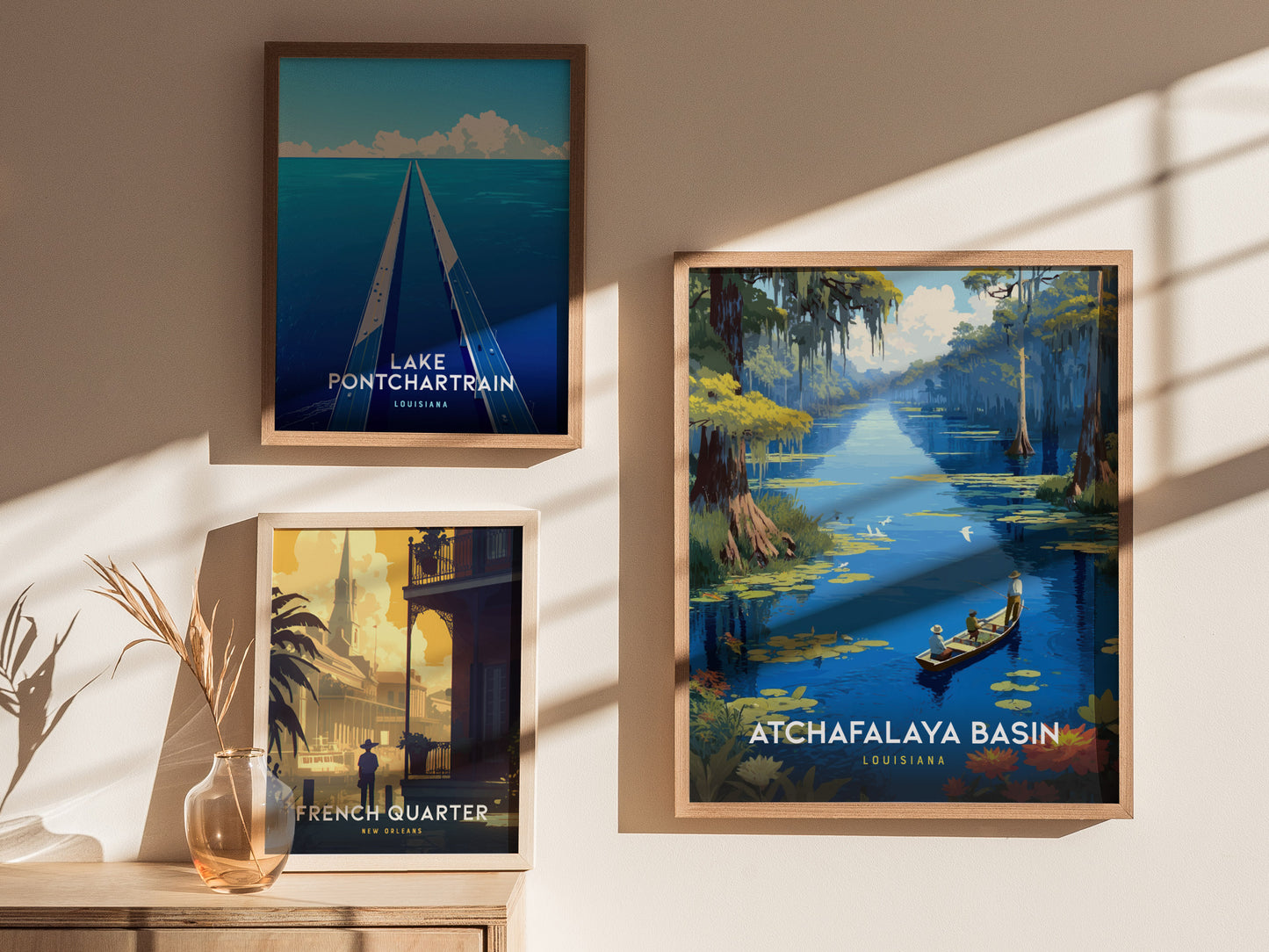 Atchafalaya Basin Poster | Louisiana Bayou Swamp Nature Wall Art