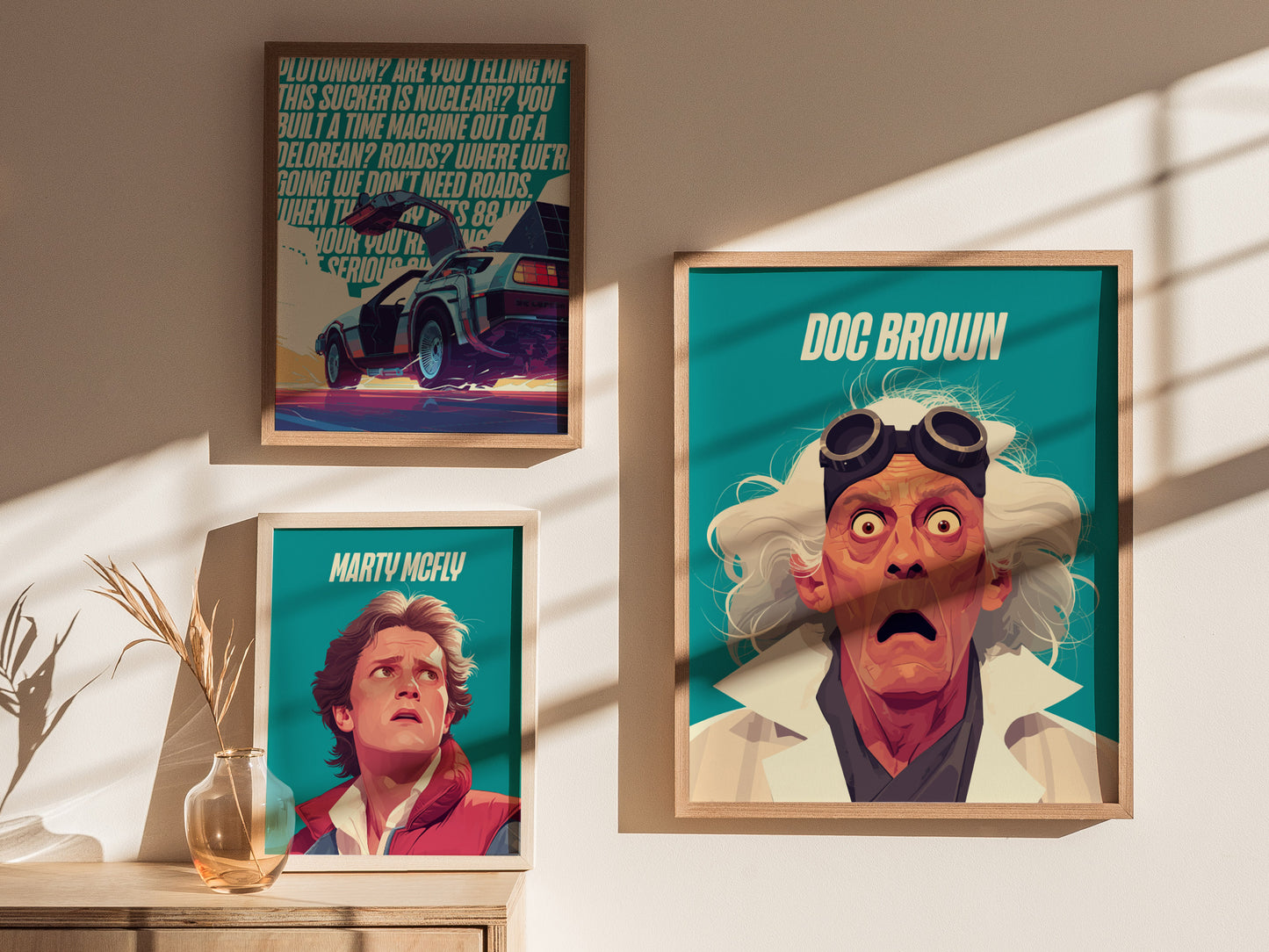 Doc Brown Poster | Back To The Future Wall Art | Framed or Unframed