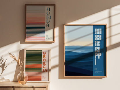 Mississippi Poster | Magnolia State Wall Art