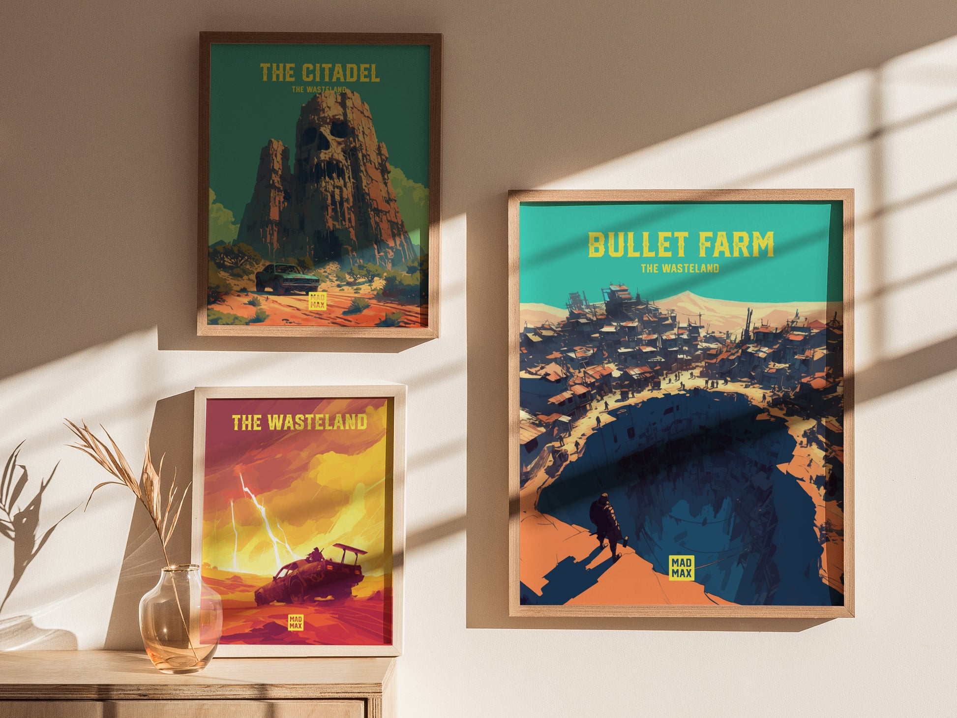 Bullet Farm The Wasteland Poster | Mad Max Fury Road Fan Art | Framed or Unframed