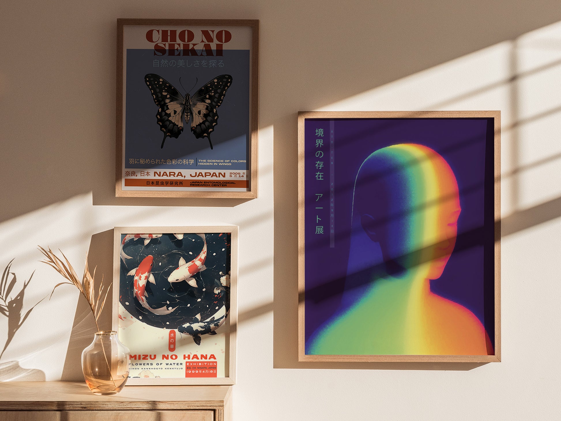 Liminal Being Poster | Trendy Japanese Abstract Neon Wall Art