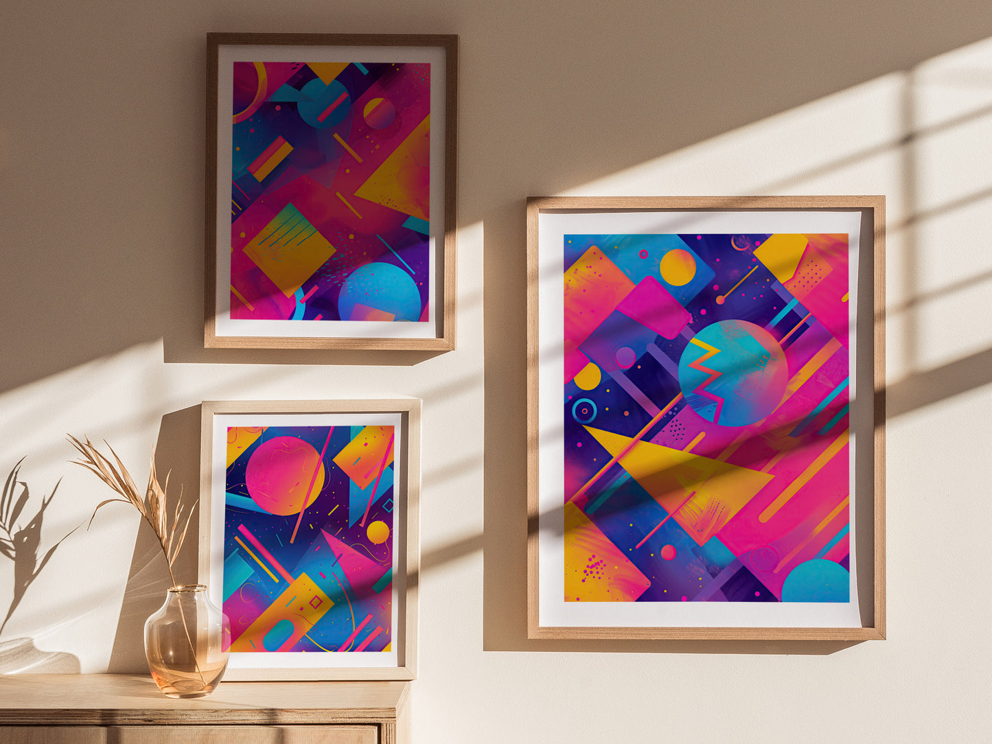 Retrowave Poster | 80s Synthwave Neon Art | 90s Aesthetic Vaporwave