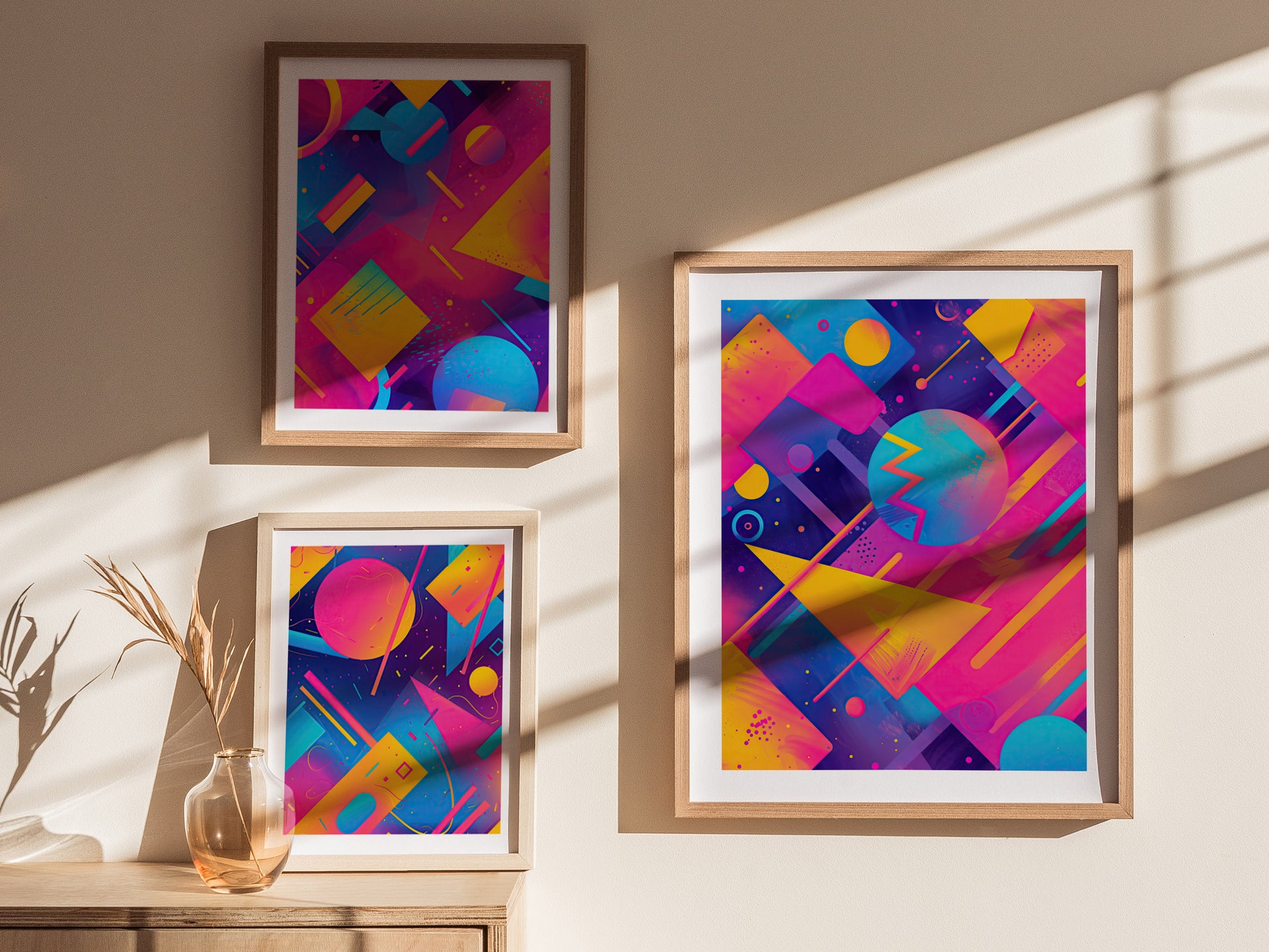 Retrowave Poster | 80s Synthwave Neon Art | 90s Aesthetic Vaporwave