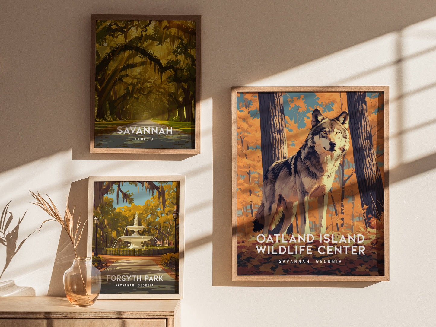Oatland Island Wildlife Center Poster | Savannah Georgia Nature Wall Art Print