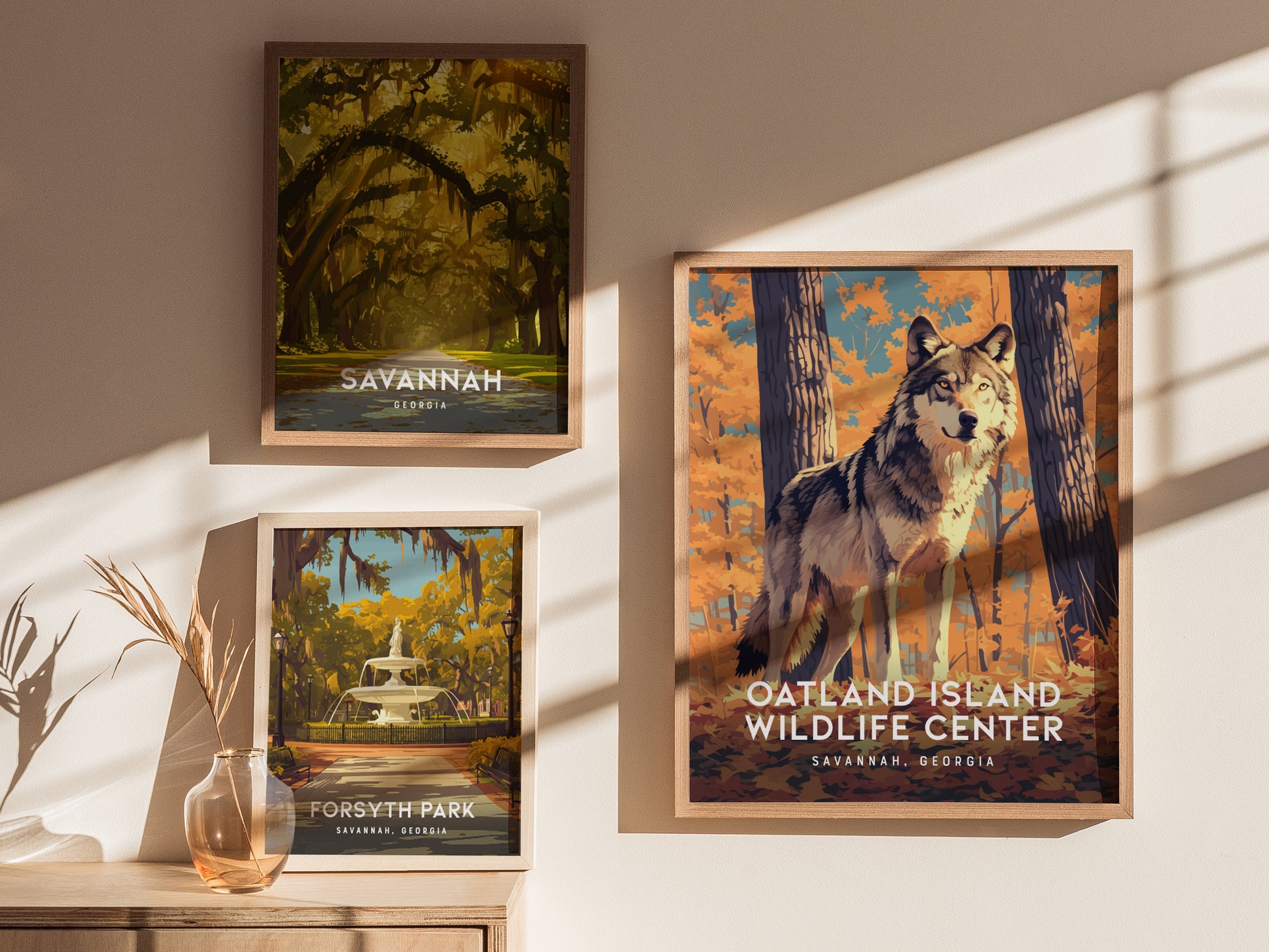 Oatland Island Wildlife Center Poster | Savannah Georgia Nature Wall Art Print