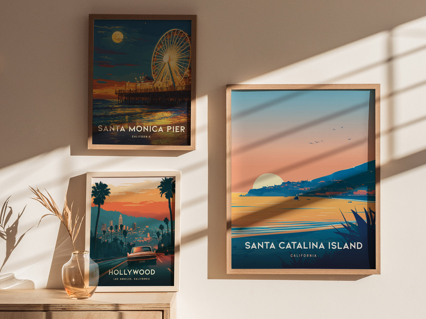 Catalina Island Poster | California Coastal Art | Santa Catalina Beach