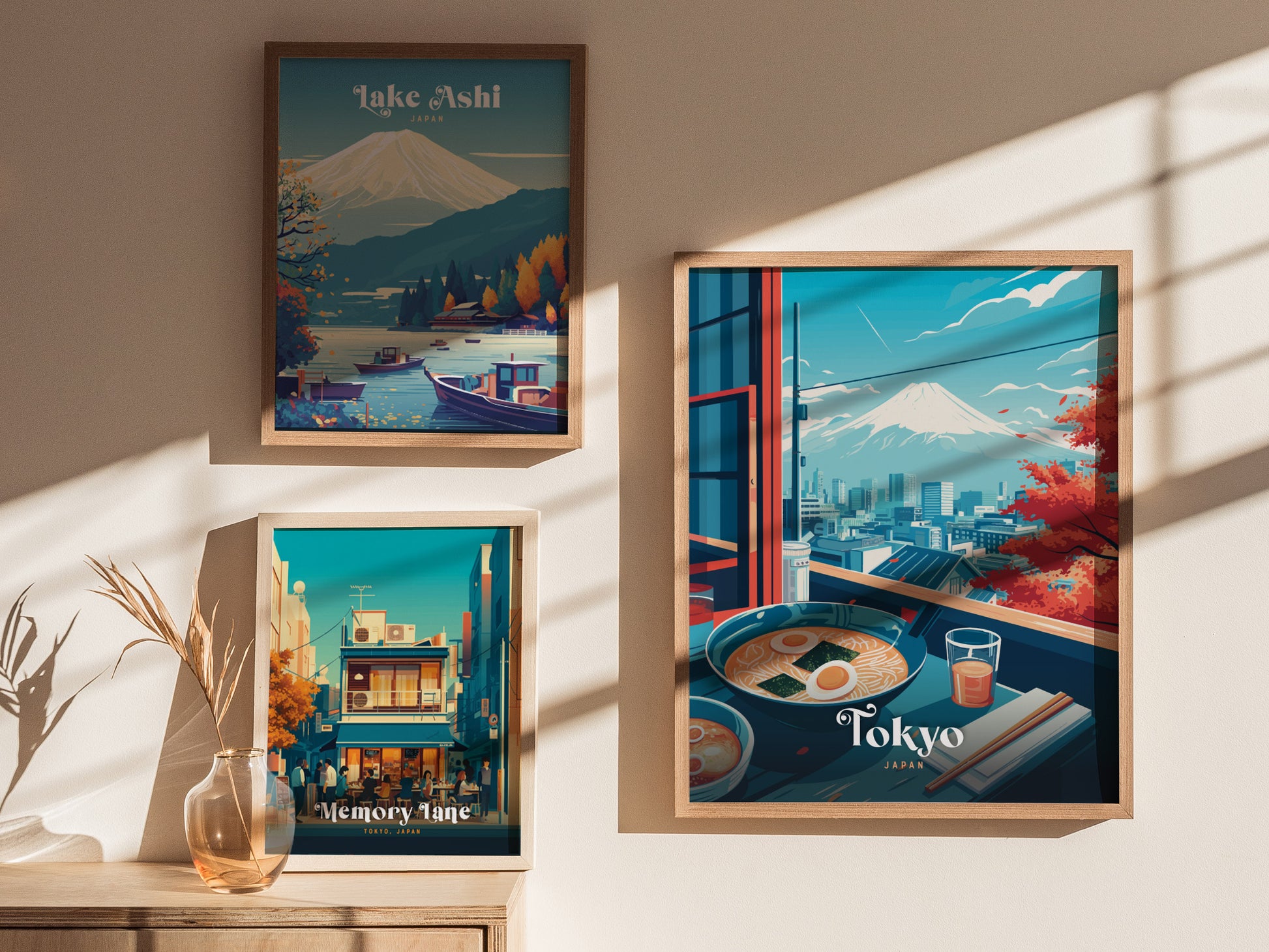 Tokyo Ramen Poster | Japanese Food Wall Art Print | Framed or Unframed