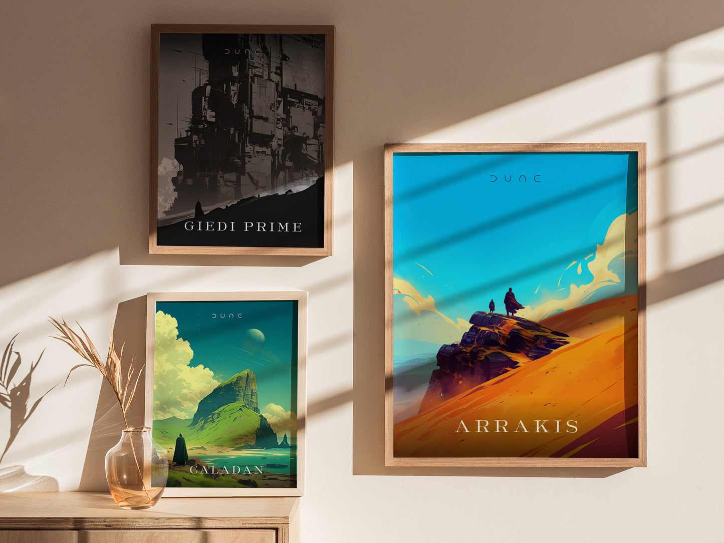 Dune Arrakis Poster | Sci-Fi Fan Wall Art | Framed or Unframed