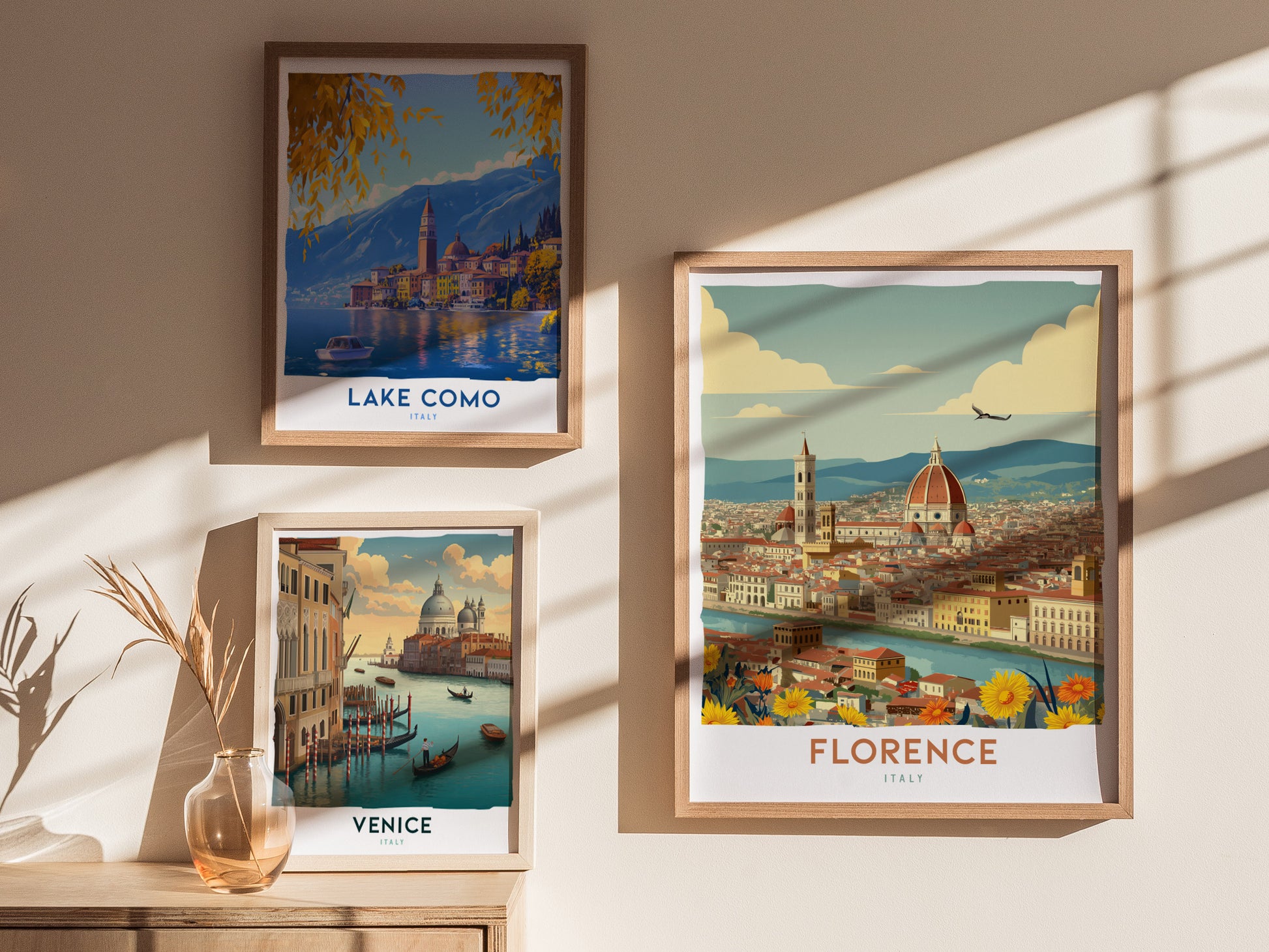 Florence Italy Poster | Europe Travel Print Wall Art | Framed or Unframed