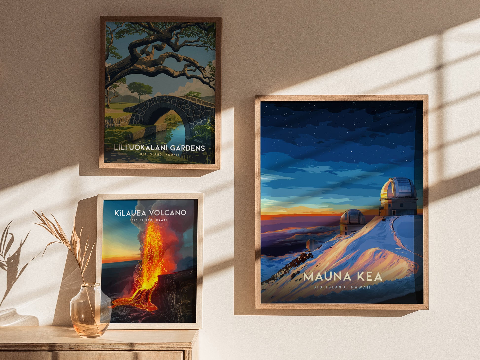 Mauna Kea Observatories Poster | Big Island Hawaii Wall Art