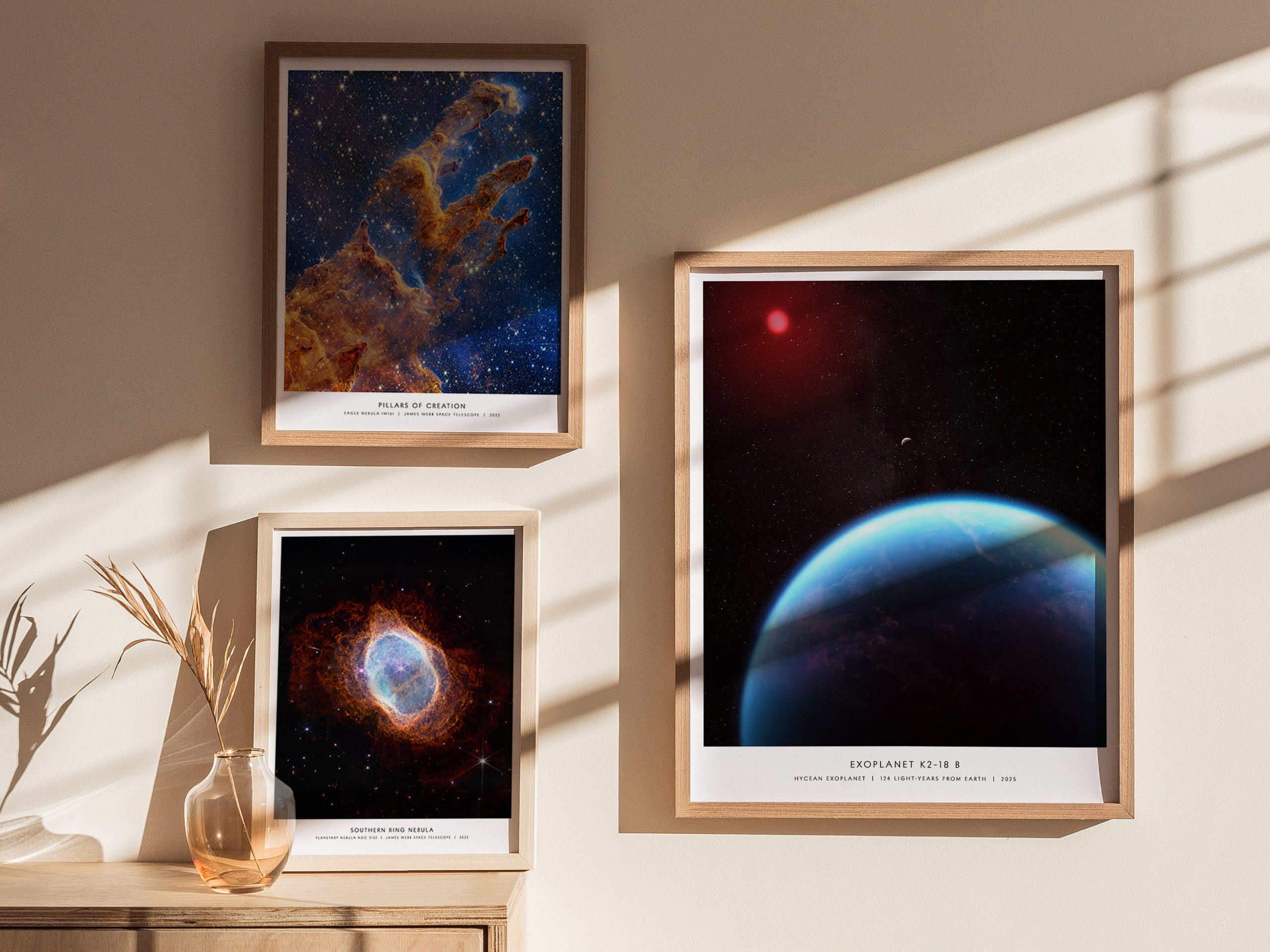 K2-18 b Exoplanet Poster | Hycean World JWST Wall Art | Swell Scenes