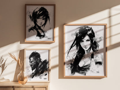 Tifa Poster | Final Fantasy VII Art | FF7 Rebirth Gaming Wall Print