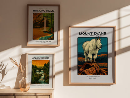 Mount Evans Poster | Colorado Wilderness Wall Art
