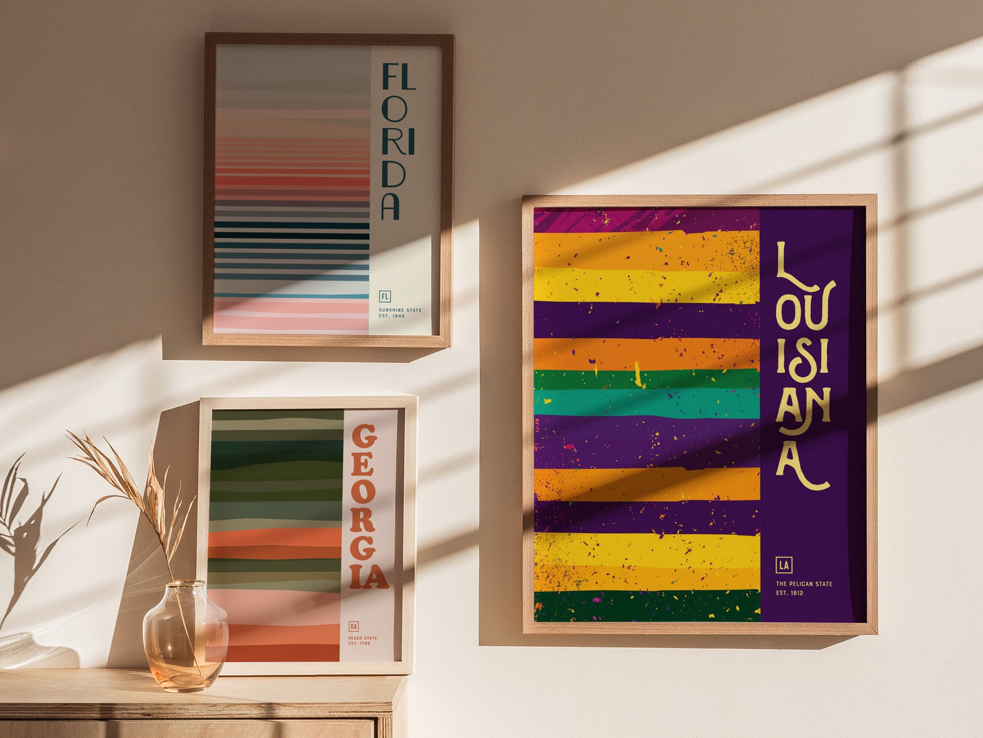 Louisiana Poster | The Pelican State Wall Art