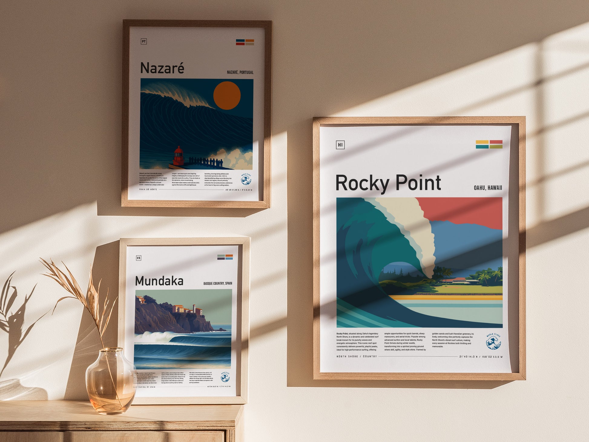 Rocky Point Surf Art | North Shore Oahu Hawaii Surfer Gift