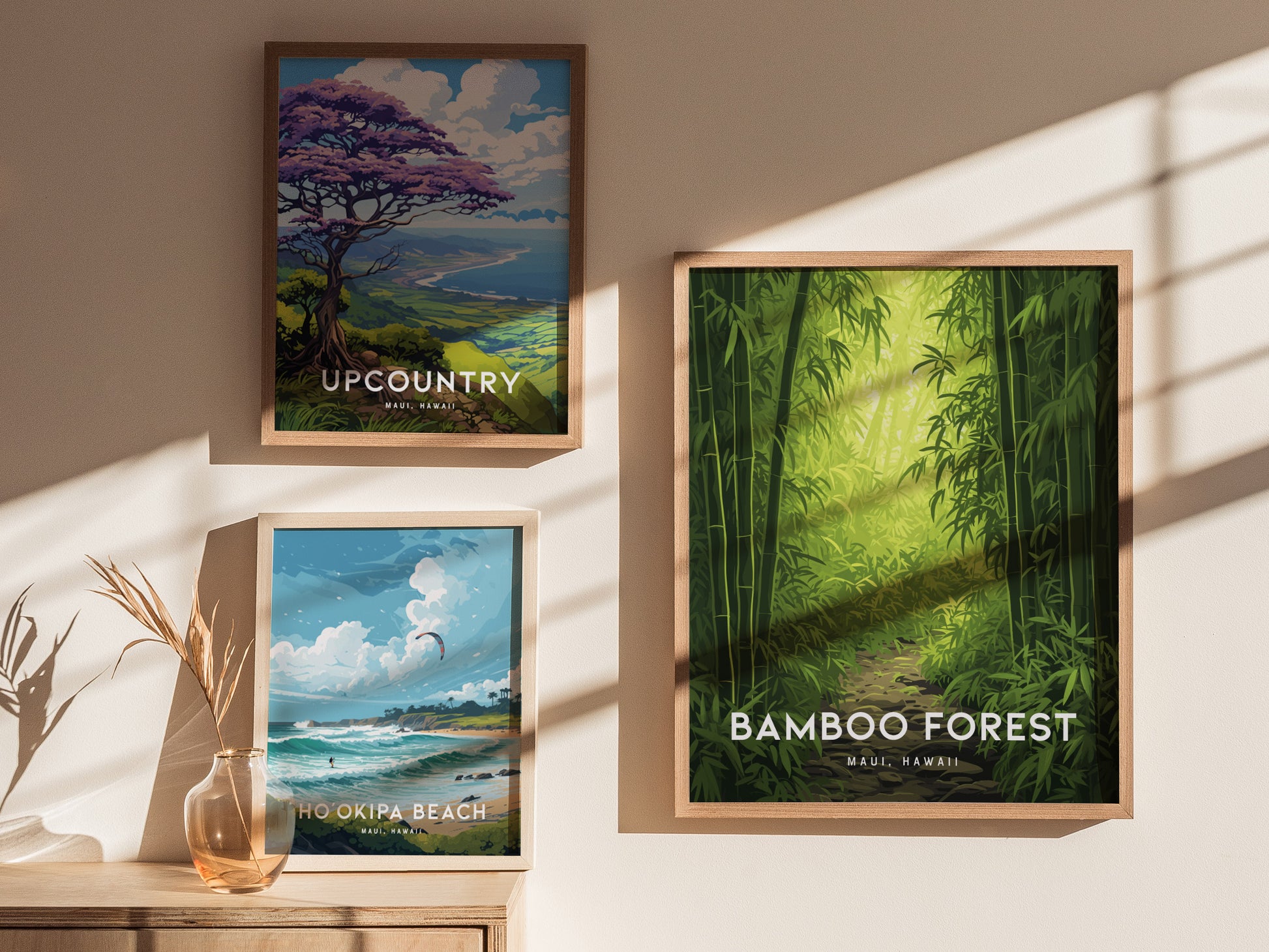 Bamboo Forest Maui Poster | Hawaii Road To Hana Wall Art | Framed or Unframed