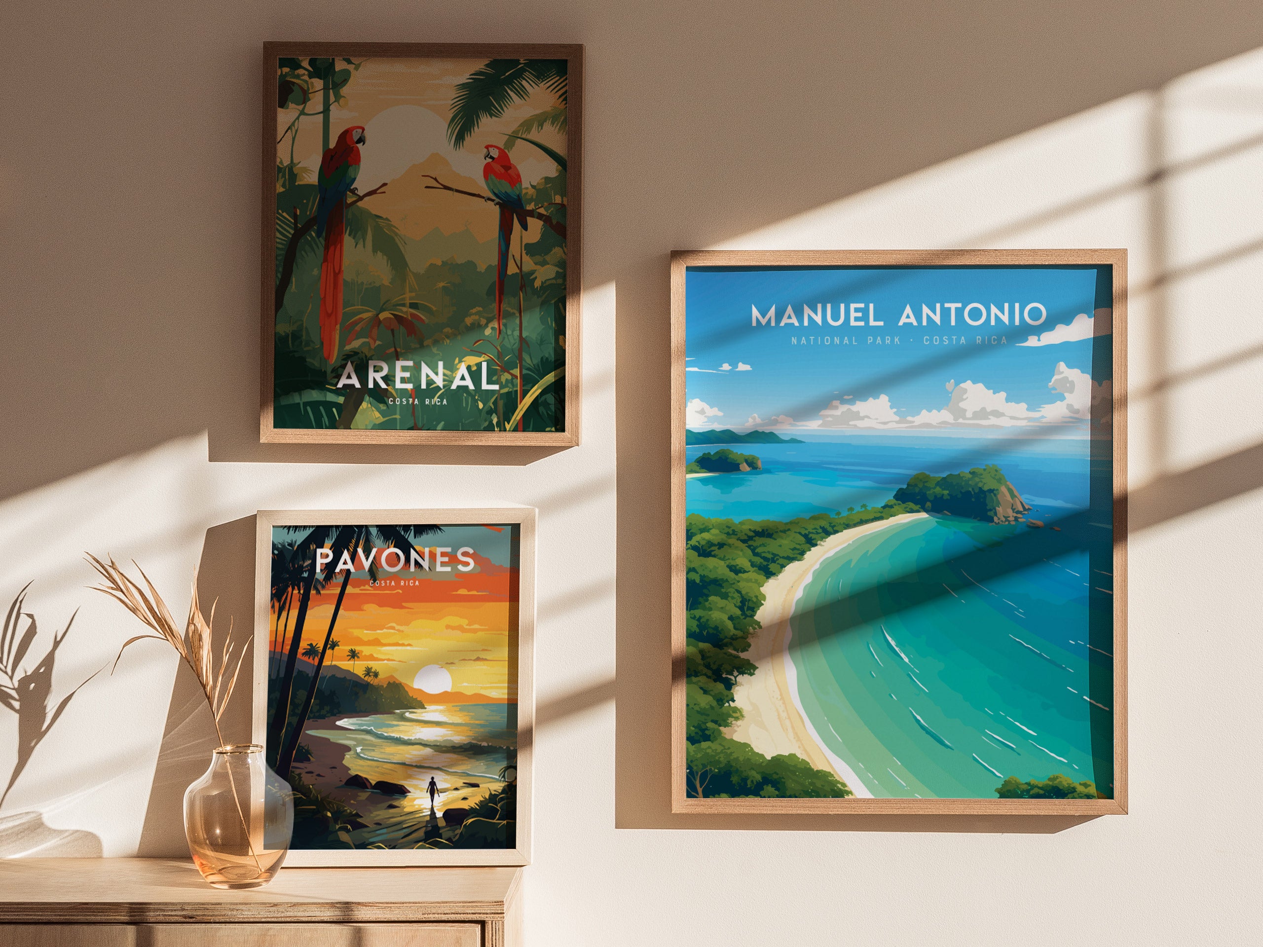 Manuel Antonio National Park Poster | Costa Rica Beach Jungle Wall